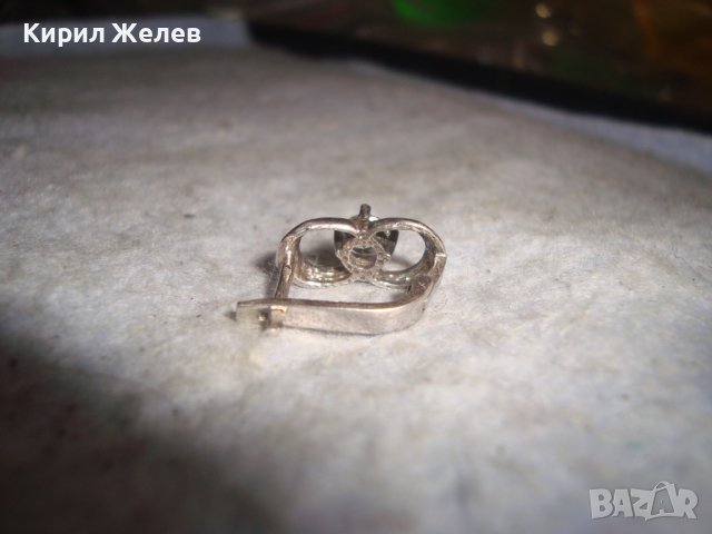 КРАСИВА СРЕБЪРНА СКЪПОЦЕННА АРТ ОБЕЦА СРЕБРО 925 АНГЛИЯ с ПРЕКРАСЕН ЮВЕЛИРНО ФАСЕТИРАН ЦИРКОН 27808, снимка 15 - Обеци - 36776458