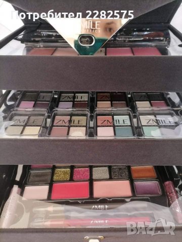 Луксозно кадифено куфарче с гримове , снимка 8 - Куфари - 38881805