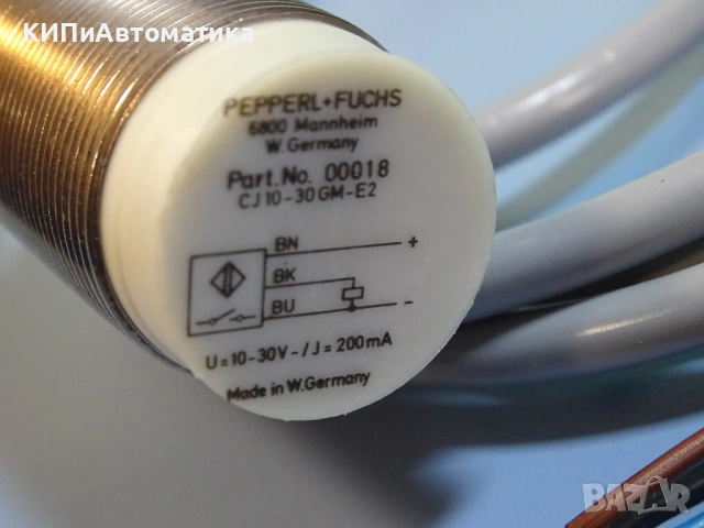 индуктивен сензор Pepperl+Fuchs CJ10-30GM-E2 Proximity Sensor 10-30V, снимка 4 - Резервни части за машини - 54218307