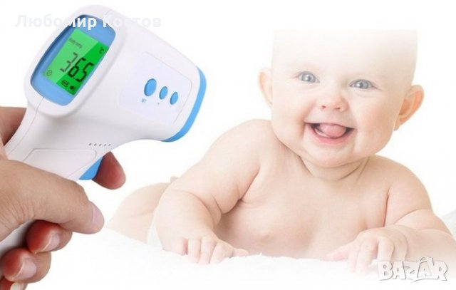 Безконтактен електронен термометър за тяло и обекти, снимка 2 - Други - 29481226