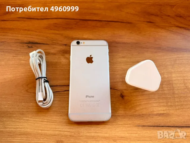 iPhone 6 16GB Silver + Зарядно + Кабел, снимка 2 - Apple iPhone - 56239610