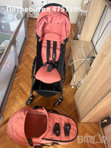 Stokke Yoyo 3 ползвана само 2 месеца като нова, кош (0-6), седалка 6+м, снимка 3 - Детски колички - 53964602