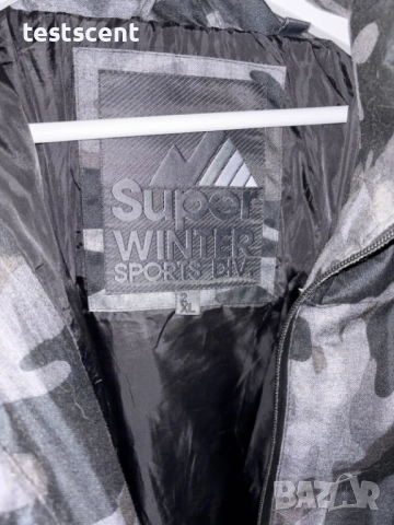 $171 Мъжко яке Superdry Padded Jacket размер 2XL сив камуфлаж  Grey Camo, снимка 6 - Якета - 52173723