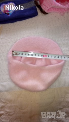 Бебешки ръкавици и шапка розови комплект, снимка 7 - Шапки, шалове и ръкавици - 30801905