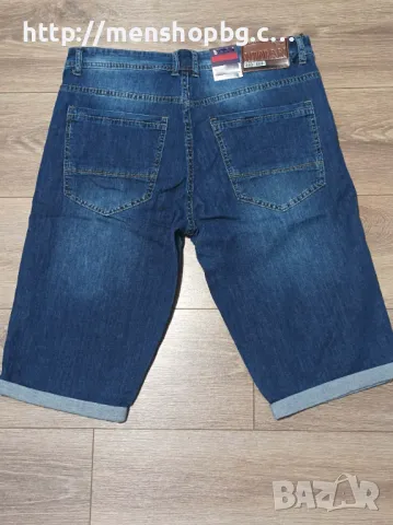 Стилни мъжки дънкови бермуди, снимка 1