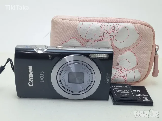 Canon IXUS 160 Black – 20MP CCD Digital Camera | 8x Optical Zoom | HD Video