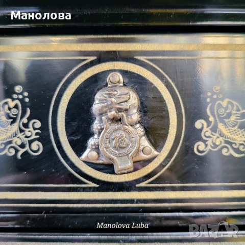 Корейска кутия за бижута инкрустирана със седеф., снимка 14 - Антикварни и старинни предмети - 51900483