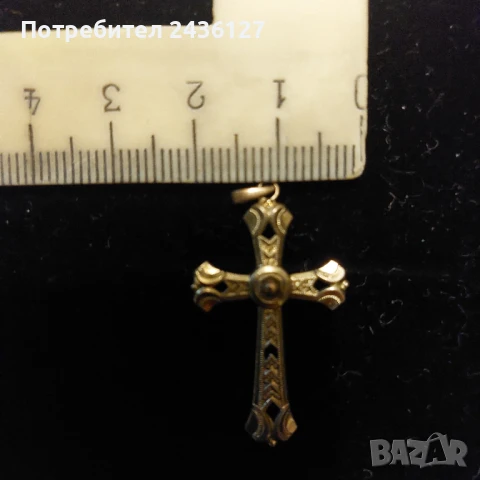 Позлатено кръстче, снимка 5 - Колиета, медальони, синджири - 50554227