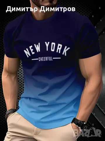 Тениски летни,модерни с двустранен  3 D принт.Размер L 50 - 10 лв,3 за 25лв, снимка 12 - Тениски - 50381383