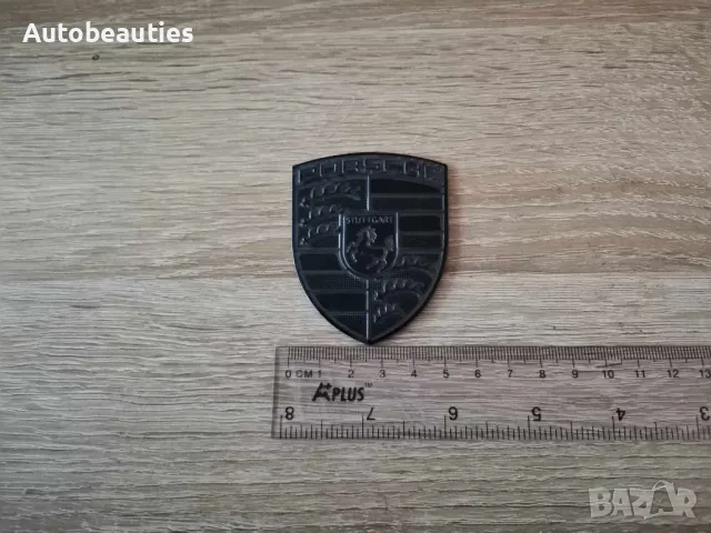 алуминиев черен стикер Порше Porsche, снимка 6 - Аксесоари и консумативи - 48129329