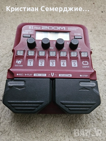 Процесор/мултиефект за бас китара Zoom B1 four, снимка 3 - Китари - 52949828
