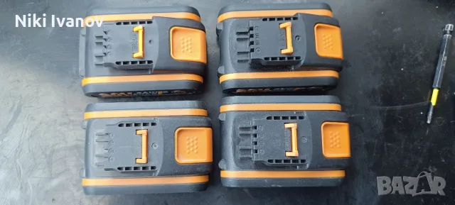 Батерии Worx 20 V, снимка 3 - Оригинални батерии - 56324992