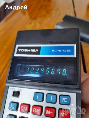 Стар калкулатор Toshiba, снимка 8 - Други ценни предмети - 42273260