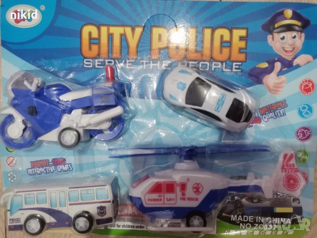 police полиция полицейска кола хеликоптер мотор автобус пластмасови играчки фигурки за игра и украса