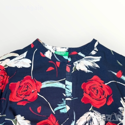 Дамска блуза/риза Benetton, снимка 2 - Ризи - 52102677