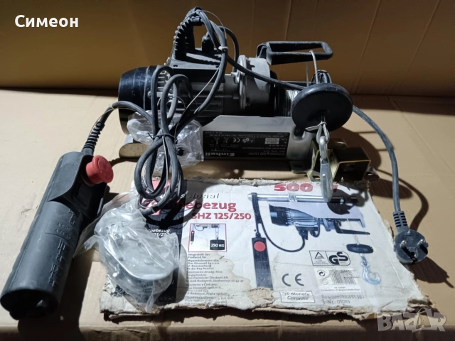 Електрически телфер Einhell TC-EH 250 125/250кг 2255130 - 500W , снимка 3 - Телфери - 52654270