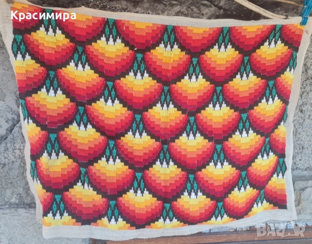 Автентични, старинни кавьори/ стенни килимчета, снимка 5 - Антикварни и старинни предмети - 52223743