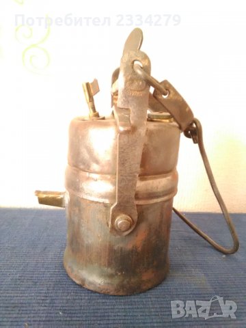 Карбитна лампа,стара,запазена,колекционерска., снимка 3 - Антикварни и старинни предмети - 32353482