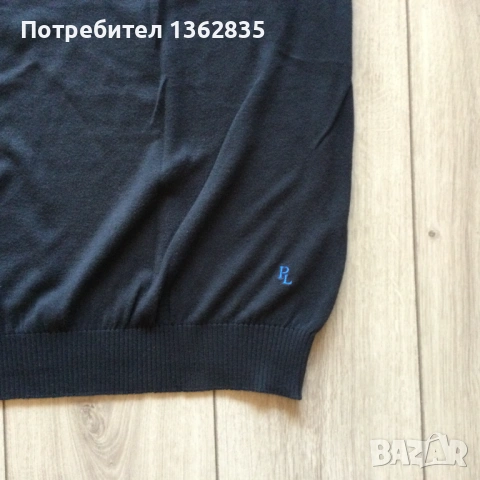 оригинален син памучен пуловер без ръкави PLAYLIFE размер XL от Италия, снимка 3 - Пуловери - 53203640