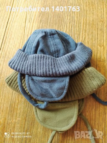 Оригинални, зимни шапки Бенетон, снимка 4 - Бебешки шапки - 34268282