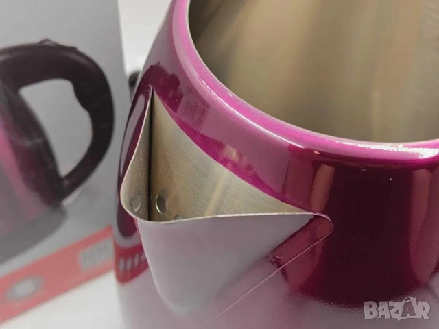 Електрическа кана Royalty Line RL-SSK1.7L, 1500W, 1.7л, Автоматично изключване, Защита от прегряване, снимка 2 - Кани - 51649133