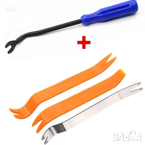 Инструменти за разглобяване интериора на кола, за демонтаж,  4 части