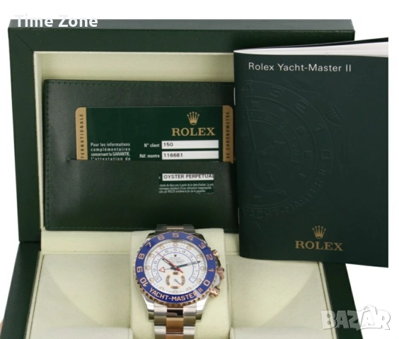 Rolex Yacht-Master II 44mm Two-Tone Rose Gold White Dial Ceramic Automatic Различни Варианти, снимка 2 - Мъжки - 54047638