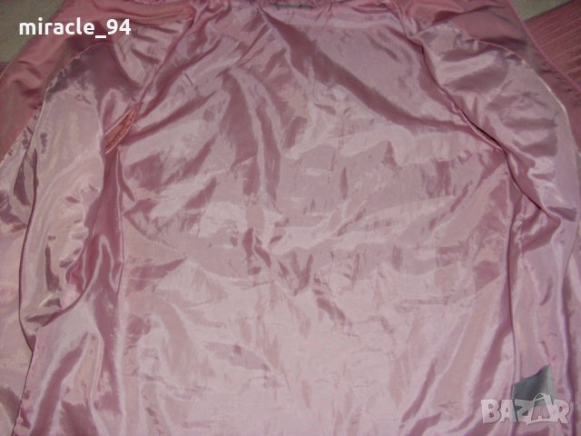 Розово яке с плетени ръкави и плетена качулка - изгодно., снимка 4 - Якета - 31243451