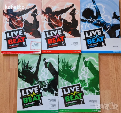 Учебни материали по английски език Live beat workbook, motivator на Pearson 