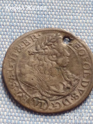Сребърна монета 6 кройцера 1685г. Леополд първи Виена Свещена Римска Империя 13772, снимка 5 - Нумизматика и бонистика - 42899954