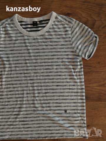 g-star elxa stripe straight r t wmn - страхотна дамска тениска КАТО НОВА, снимка 2 - Тениски - 37181411