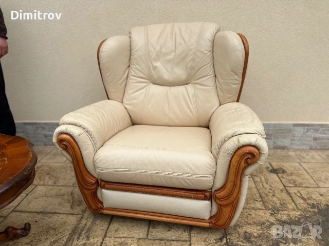 Кожени кресла с релакс механизъм, снимка 7 - Дивани и мека мебел - 53958894