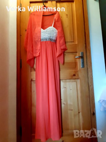 Официална дълга рокля с бюстие и презрамки  XL, XXL, снимка 3 - Рокли - 30180209