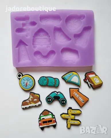 Силиконов молд Къмпинг, снимка 1