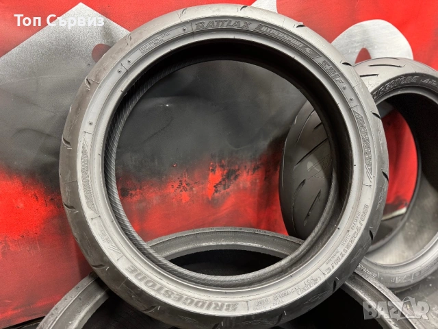 120 70 17 / 160 60 17, Мото гуми, Bridgestone BattlaxHyperSport, снимка 4 - Гуми и джанти - 54074719