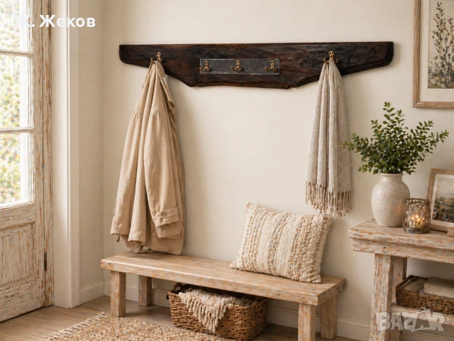 Уникална ръчно изработена закачалка