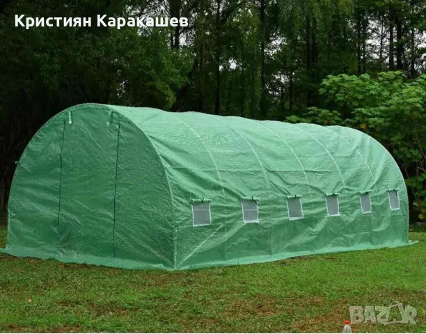 Тунелна оранжерия - зелена, различни размери, снимка 2 - Оранжерии - 50079571