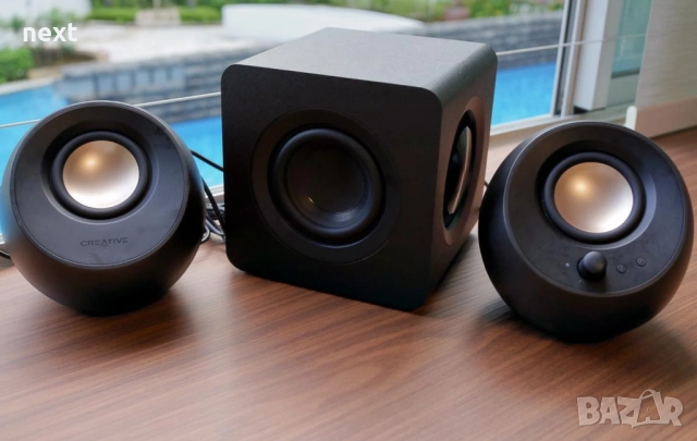 Озвучителна система reative Pebble X Plus, 2.1, USB-C, RGB подсветка