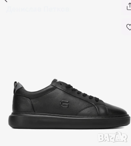 Черни мъжки кецове G-Star Raw, снимка 5 - Кецове - 53215893