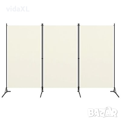 vidaXL Параван за стая, 3 панела, кремавобял, 260x180 см(SKU:320731, снимка 1 - Други стоки за дома - 44653531