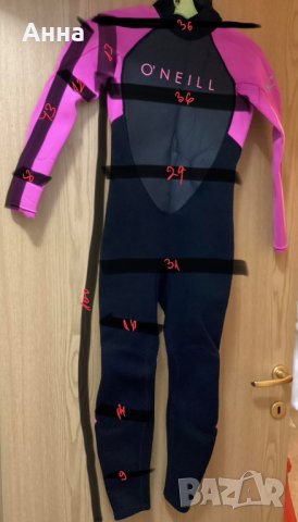  Неопрен O'NEILL Womens Reactor II 3/2mm Back Zip Wetsuit, снимка 7 - Водни спортове - 41407455