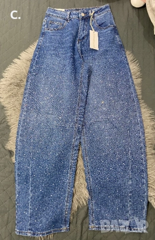 Дамски дънки с камъни