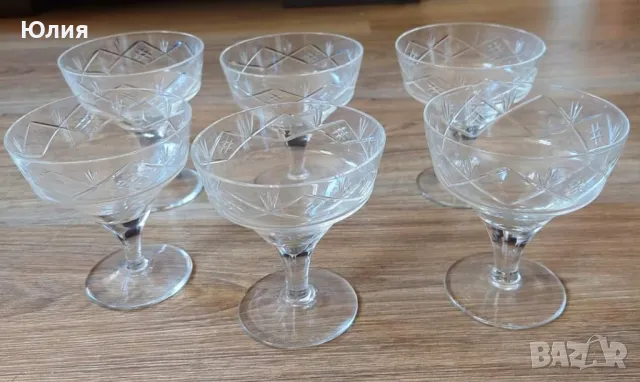 Чаши стъклени различни видове, снимка 3 - Сервизи - 47285439
