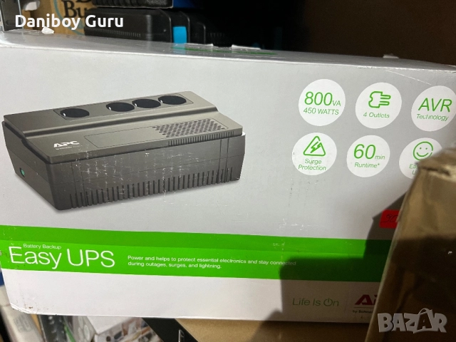 UPS APC Back-UPS BV 800VA, BV800I-GR непрекъсваемо токозахранване, снимка 3 - UPS захранвания - 52326058