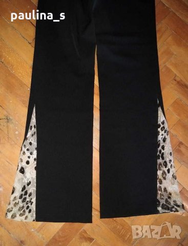 Еластичен панталон с крачоли от дантела - България / малък размер, снимка 5 - Панталони - 31104174