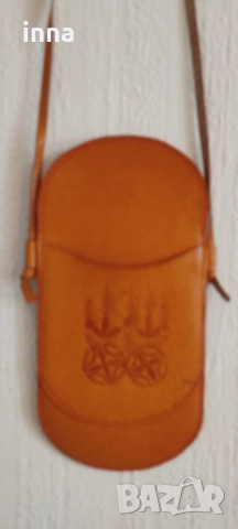 Арт кожен калъф за очила