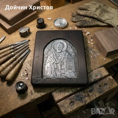 Свети    Никола, снимка 3 - Икони - 56090874