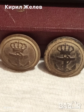 Стари копчета от Военноморските сили с корона редки за КОЛЕКЦИЯ 18377, снимка 8 - Други ценни предмети - 52201936