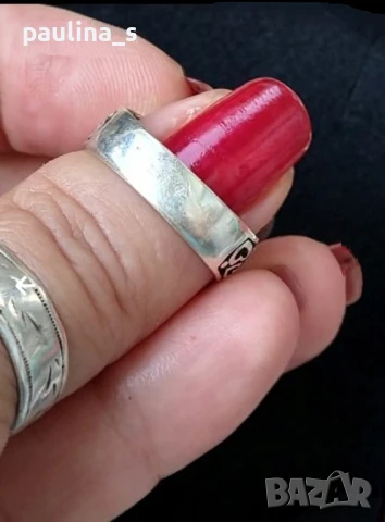 Винтидж / Антика / Стари сребърни пръстени , снимка 16 - Пръстени - 45914701