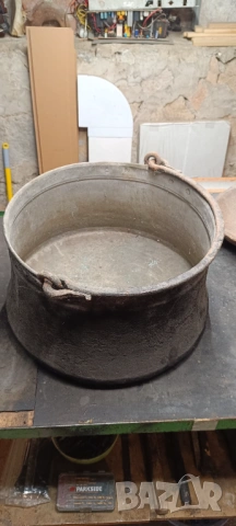 Кован меден казан / бакър / котле, снимка 2 - Антикварни и старинни предмети - 54045528